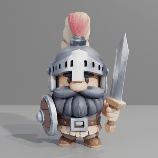 Generated 3D character turntable